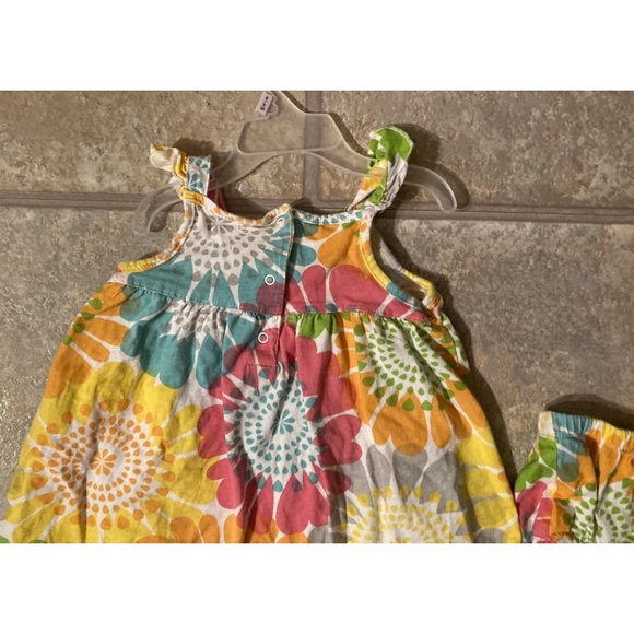 Carters Girls Size 24 Months 2Pc Sundress Set With Colorful Floral Pattern - Picture 6 of 7